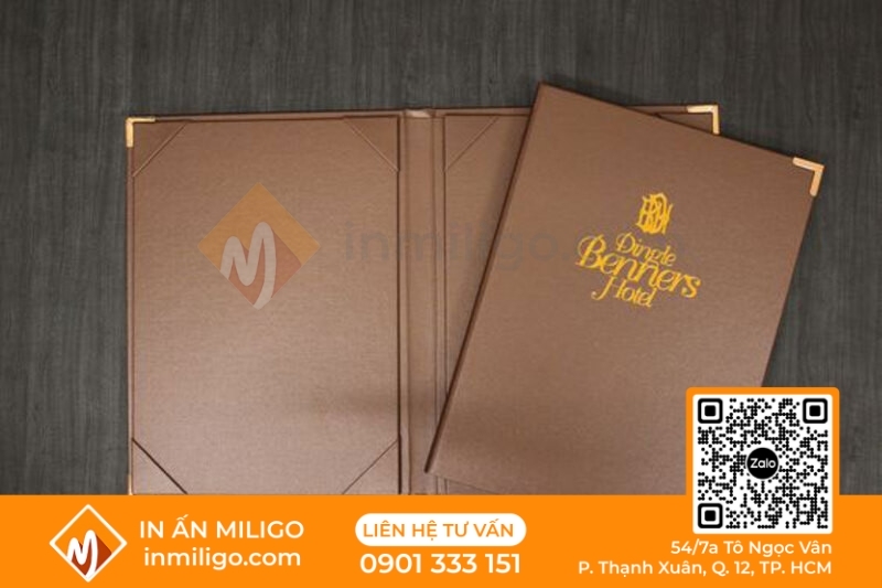in menu nhà hàng