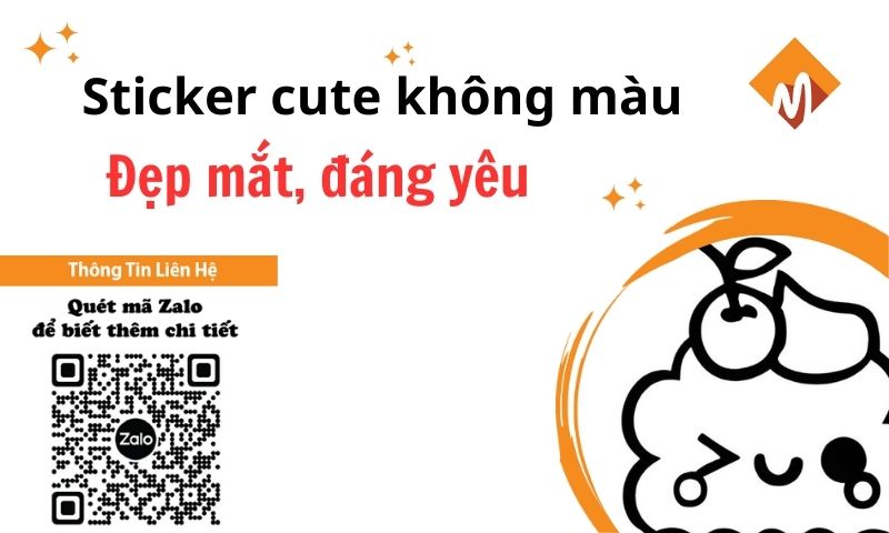 20+ Mẫu sticker cute không màu đẹp mắt và đáng yêu 2026