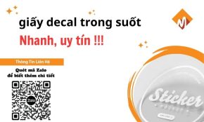 giấy decal trong suốt