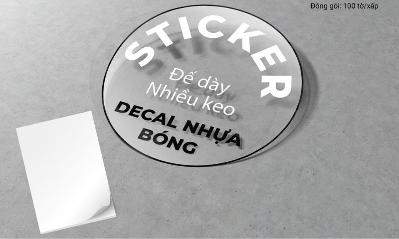 Decal nhựa cho chất lượng hình ảnh in sắc nét