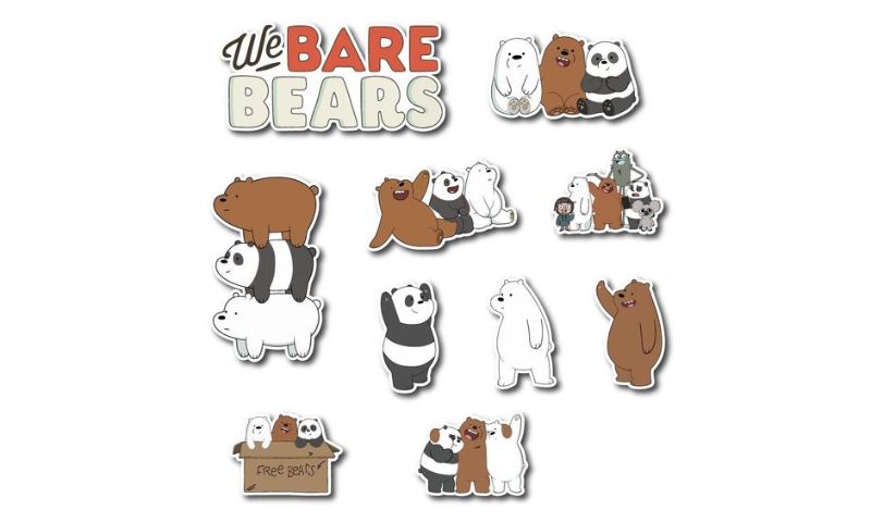 Mẫu hình sticker gấu BEAR