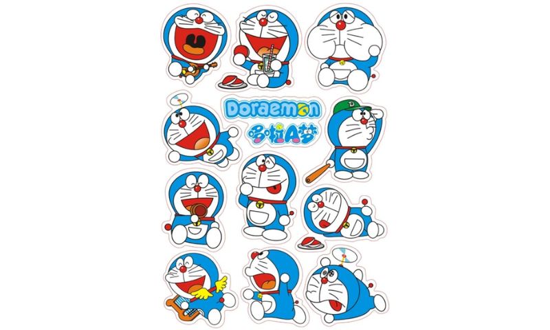 Mẫu hình sticker cute Doraemon 