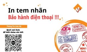 in tem nhãn bảo hành điện thoại