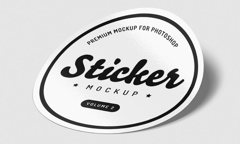 Kích thước sticker tròn phù hợp cho các vật dụng nhỏ như điện thoại, laptop