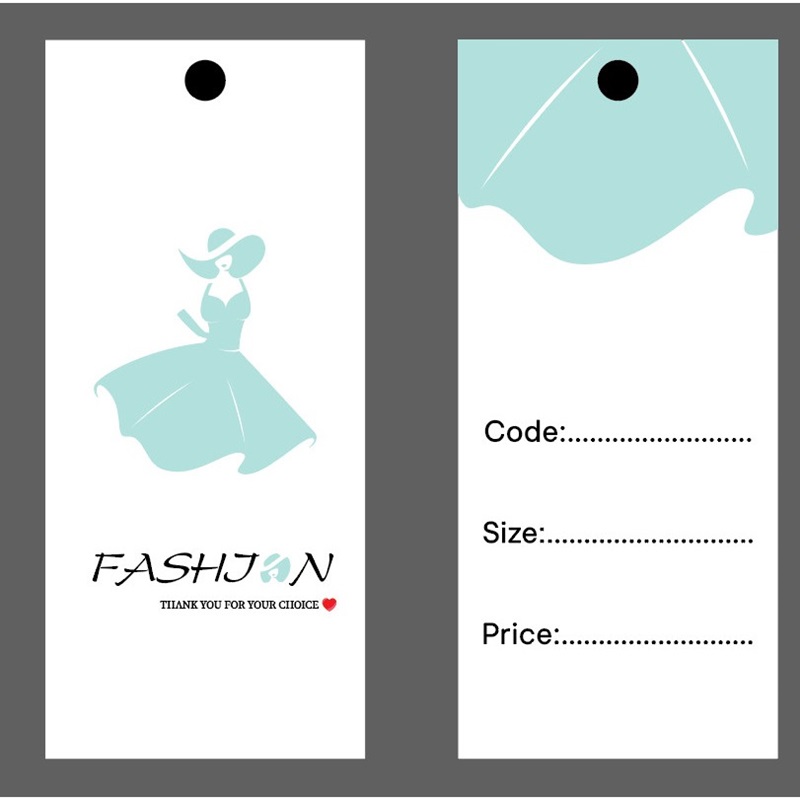 Tag quần áo được thiết kế mang dấu ấn riêng của thương hiệu