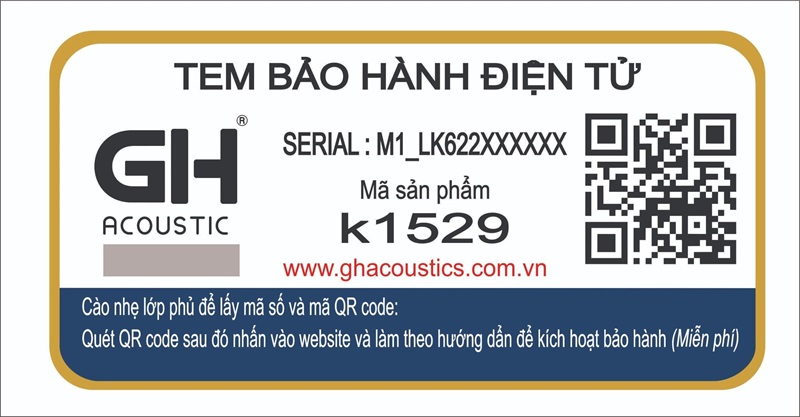 Mẫu tem bảo hành bằng giấy