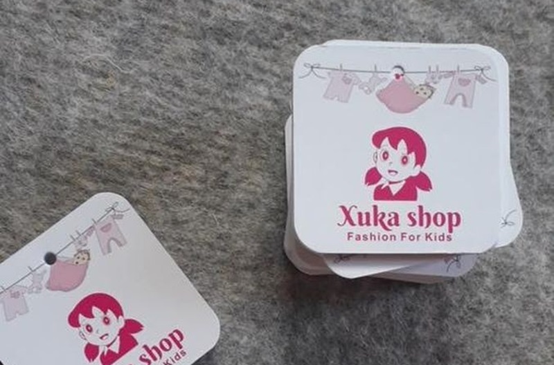 Mẫu tem shop quần áo bé gái