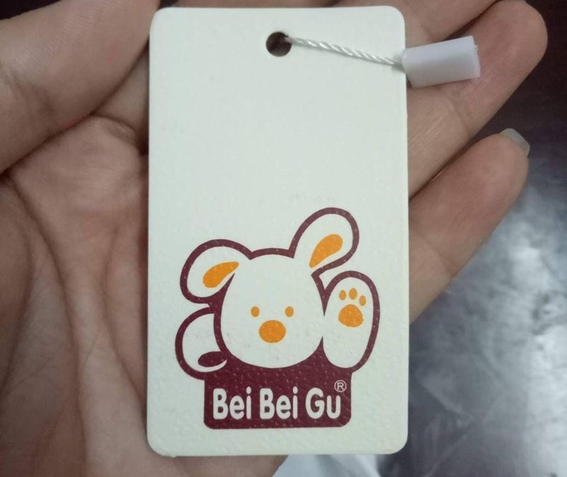 Mẫu tag quần áo trẻ em đơn giản, cute