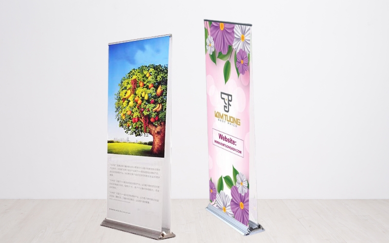 Standee hào hoa 2 mặt gia tăng hiệu quả quảng cáo