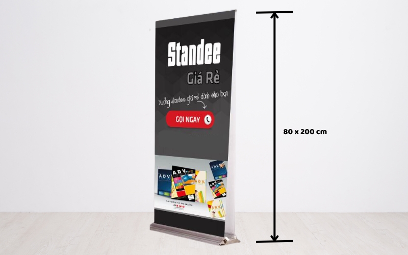 Kích thước của standee hào hoa