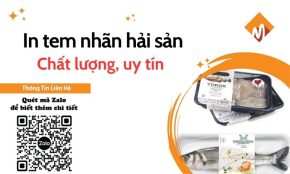 in tem nhãn hải sản