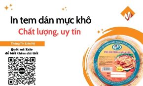 in tem dán mực khô