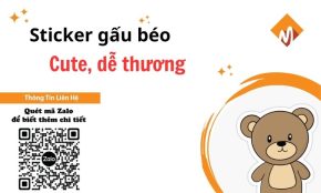 15 Mẫu sticker gấu béo cute dễ thương và độc đáo 2024