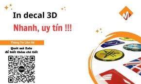 In decal 3D theo yêu cầu - Chất lượng, giá tốt tại TPHCM