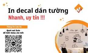 In decal dán tường