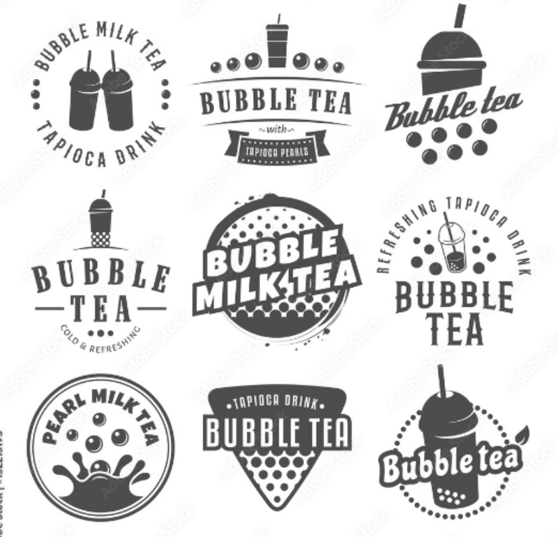mẫu logo trà sữa
