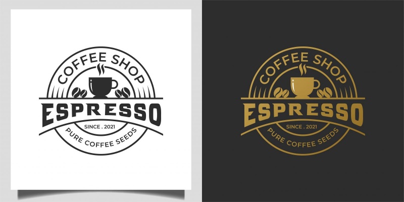 mẫu logo cà phê