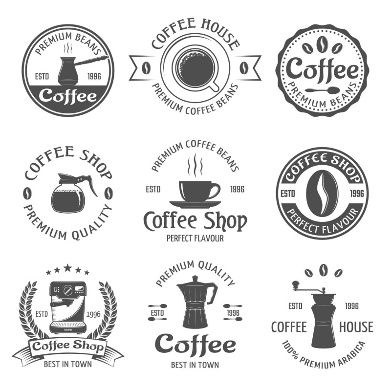 mẫu logo cà phê