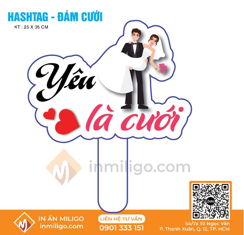 bảng cầm tay chụp hình đám cưới