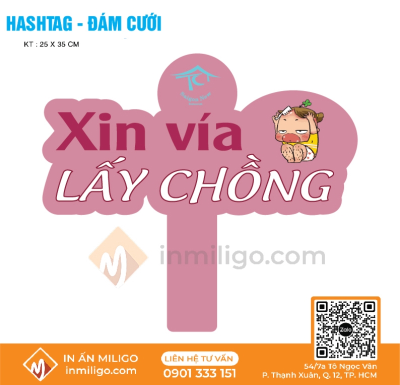 Sử dụng hashtag trong đám cưới