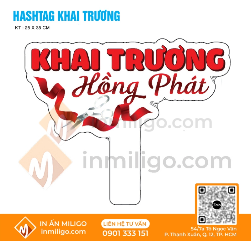 hashtag khai trương