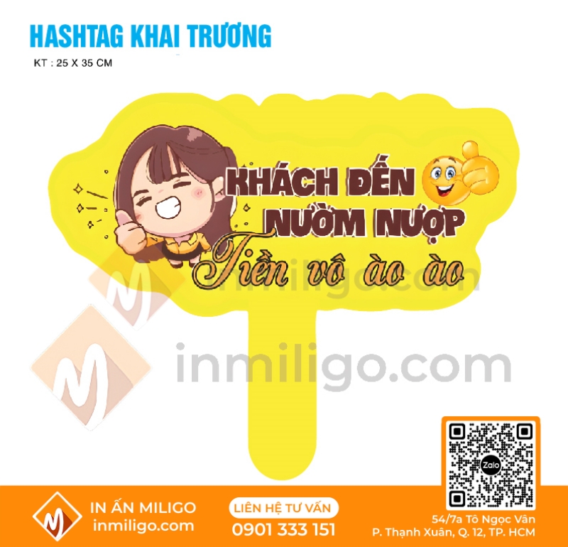 hashtag khai trương