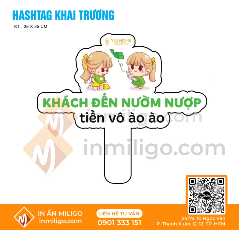 hashtag khai trương