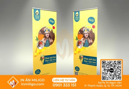 Mẫu standee cuốn