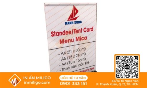 standee mica A5