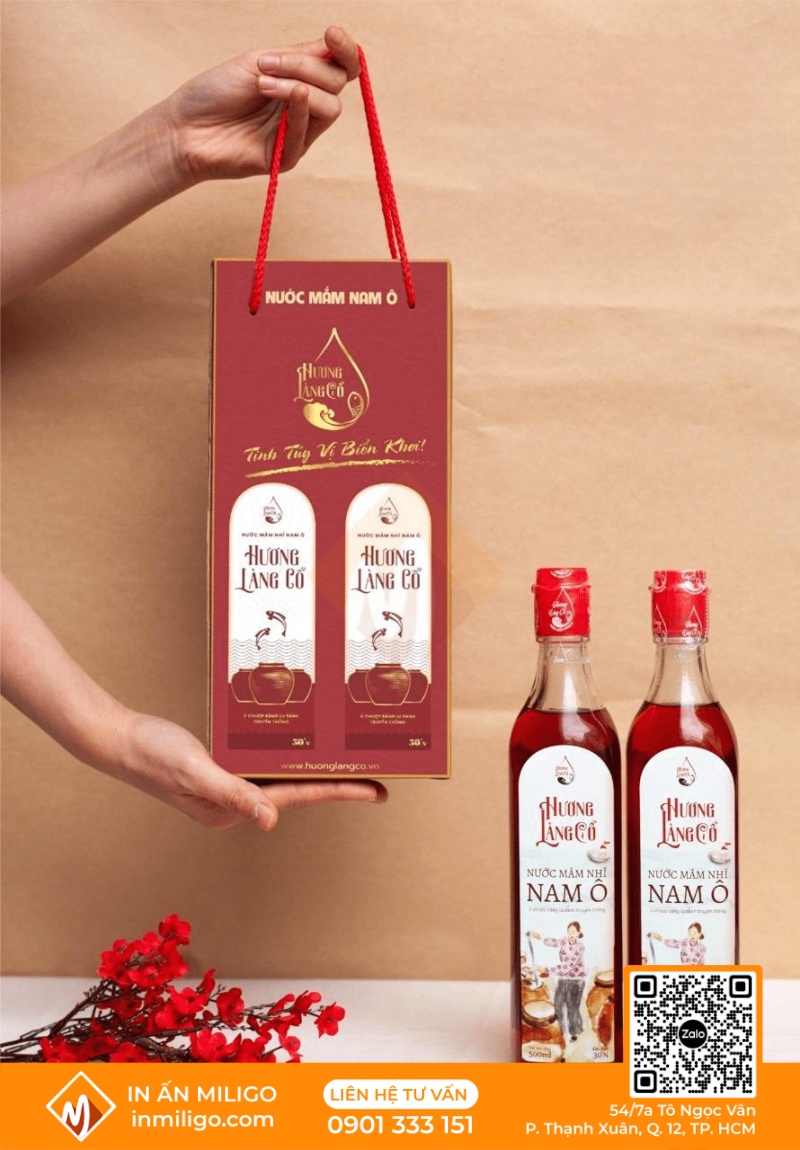 in hộp giấy đựng nước mắm
