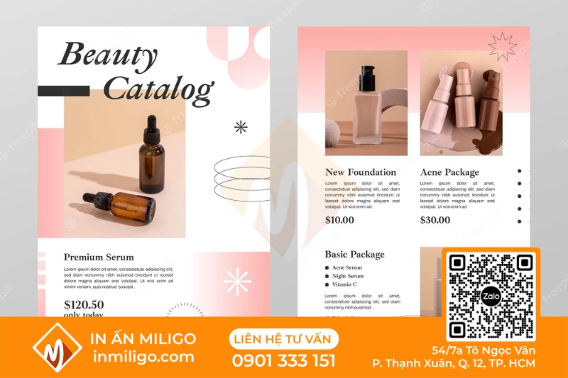 báo giá thiết kế catalogue