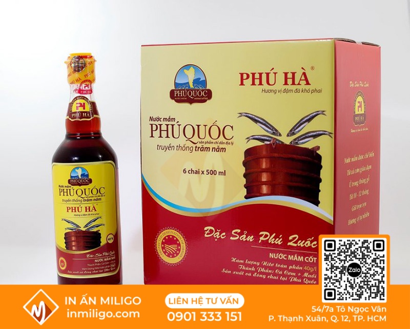 in hộp giấy đựng nước mắm