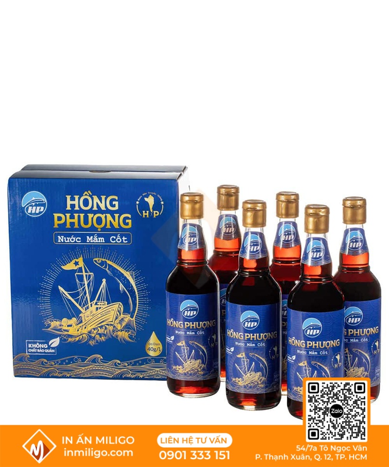 in hộp giấy đựng nước mắm