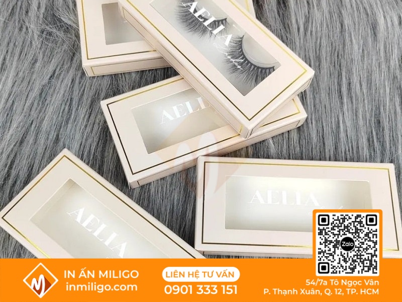 in hộp giấy đựng lông mi giả