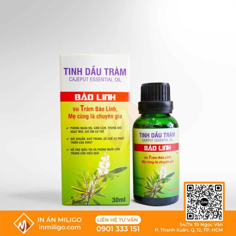 in hộp tinh dầu
