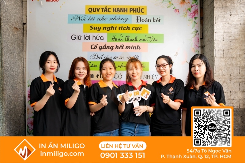 in màu trên giấy kraft
