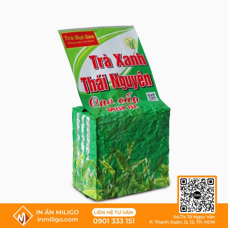 in túi đựng trà