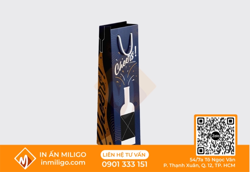 in túi giấy đựng rượu