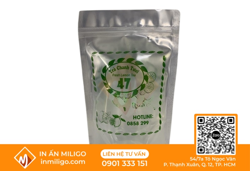 in túi zip bạc