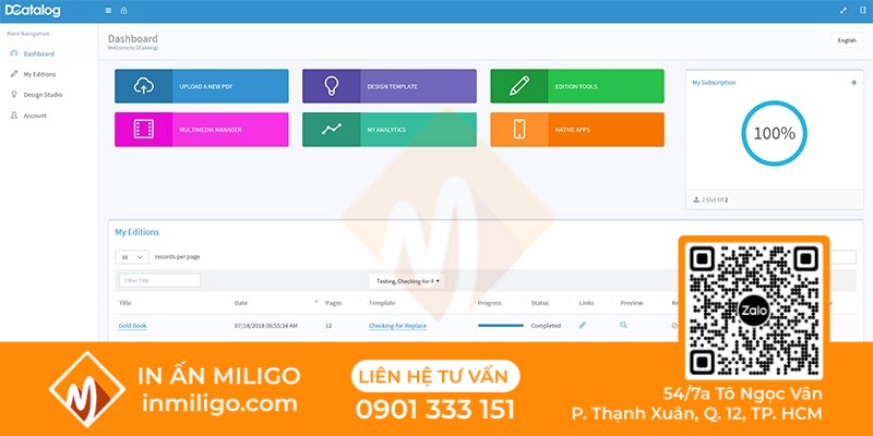 thiết kế catalogue