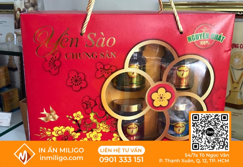 in hộp yến sào