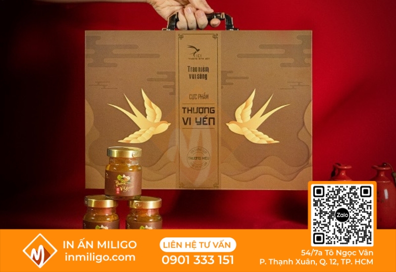 in hộp cứng yến sào