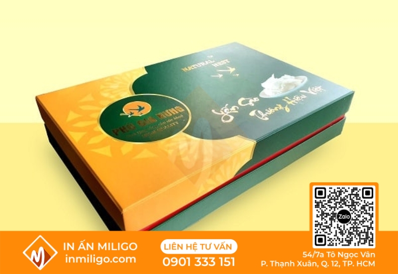 in hộp yến sào
