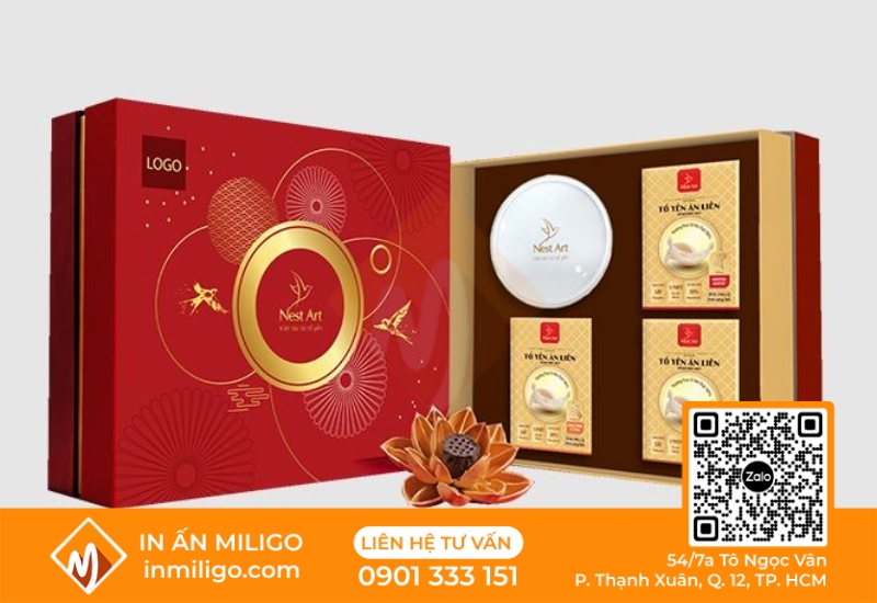 in hộp yến sào