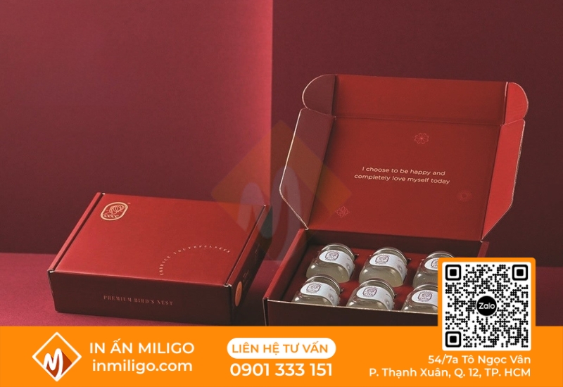 in hộp yến sào