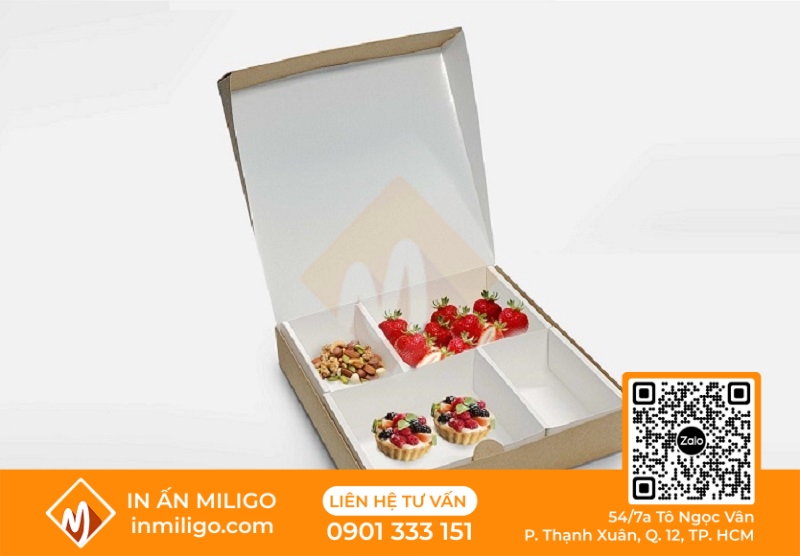 in hộp giấy đựng bánh