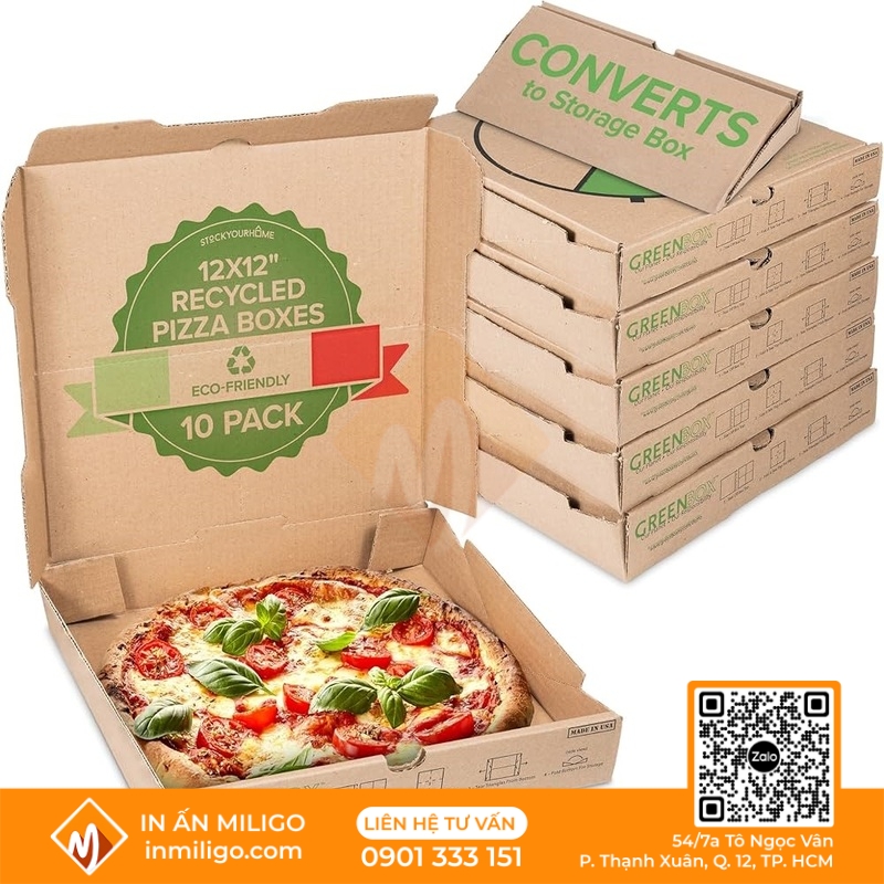 in hộp pizza