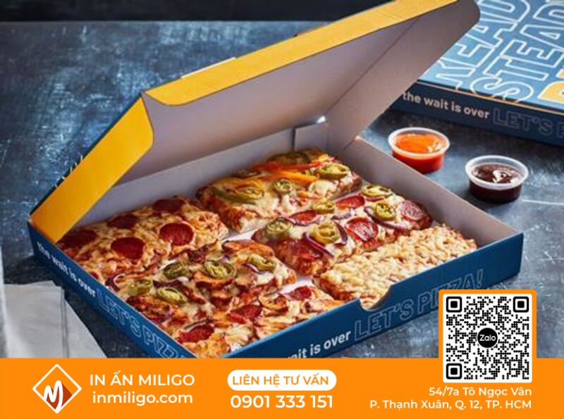 in hộp pizza
