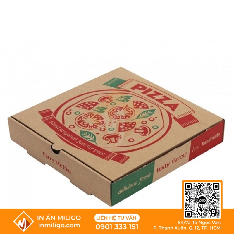 in hộp pizza