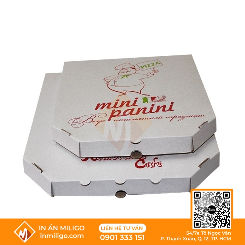 in hộp pizza